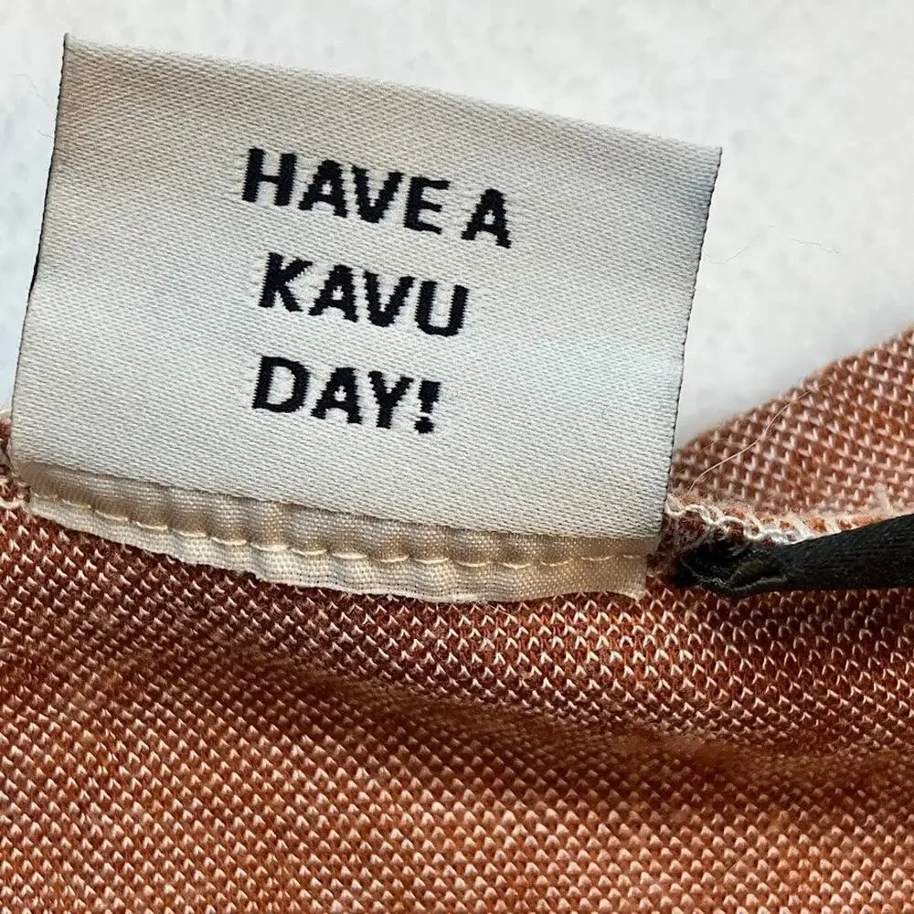 KAVU Fair Isle Sweater Mini Dress Brown/Tan Size XXS Side Button Accents - Picture 9 of 13